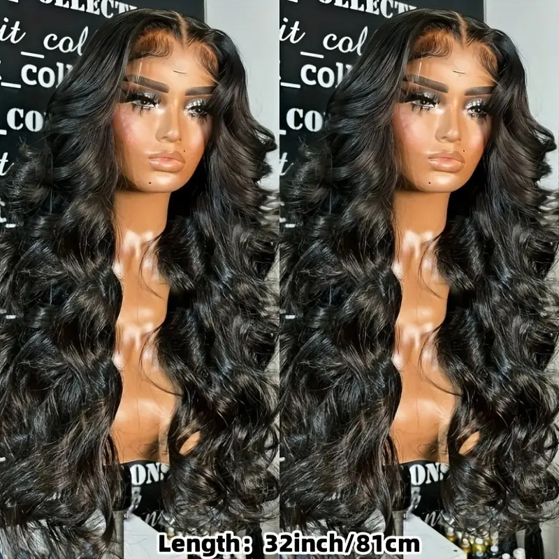 Front Lace Wig Women's Medium Large Wave Long Curled Hair Natural Fashion Full Headset Style