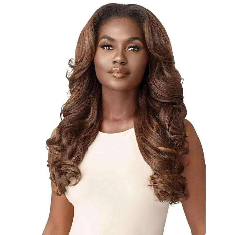 European and American fashion new product cross-border European and American women's wig, mid cut long curly hair, black mid cut fluffy long curly hair, synthetic fiber European and American fashion new product cross-border European and American women's wig, mid cut long curly hair, black mid cut fluffy long curly hair, synthetic fiber