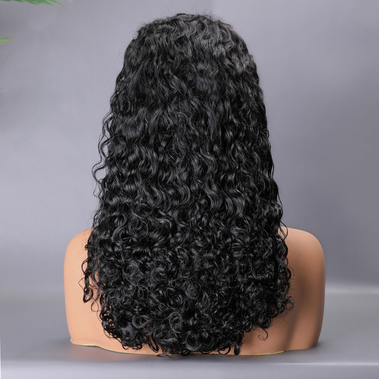 200% DD PixieCurl Frontal Front Lace Human Hairwig European and American Wig