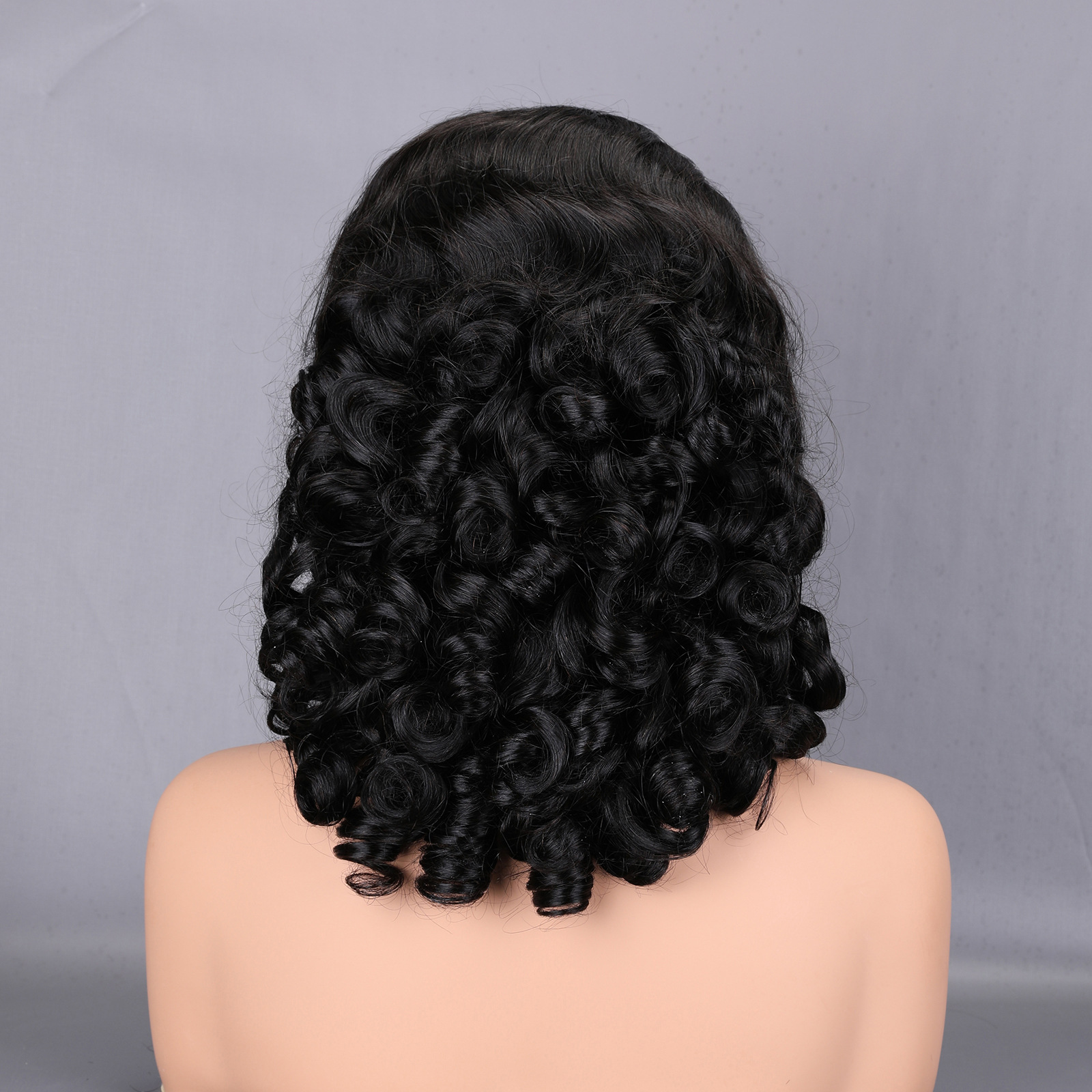 Xiadi factory spot wholesale color real hair wig Spring Curly high amplitude high weight real hair