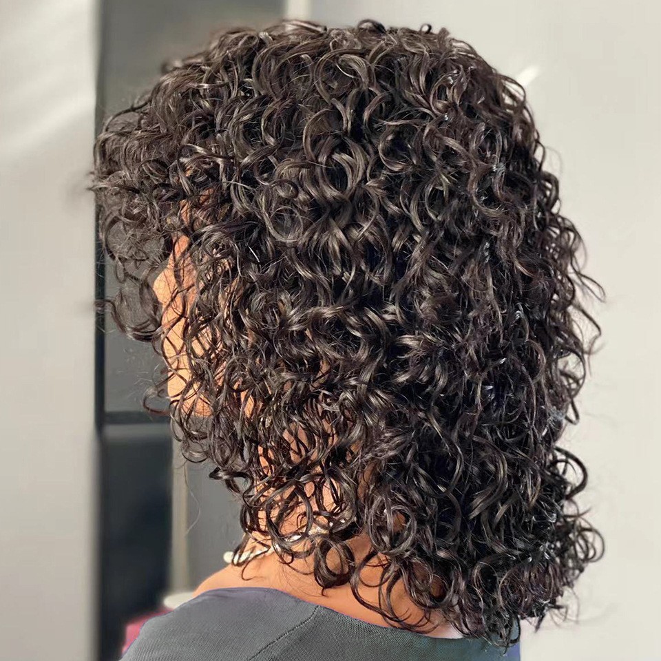 Water Wave Short Curly Human Hair Wigs Human Hairwig