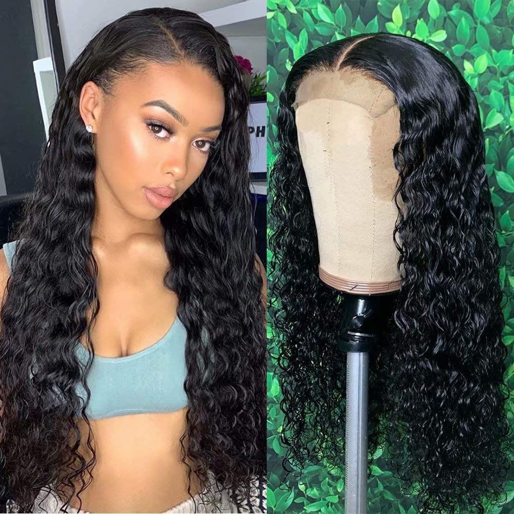 13 * 4 Water Wave Wigs Amazon Hot Selling Human Hair Wigs Human Hair Curly Hair