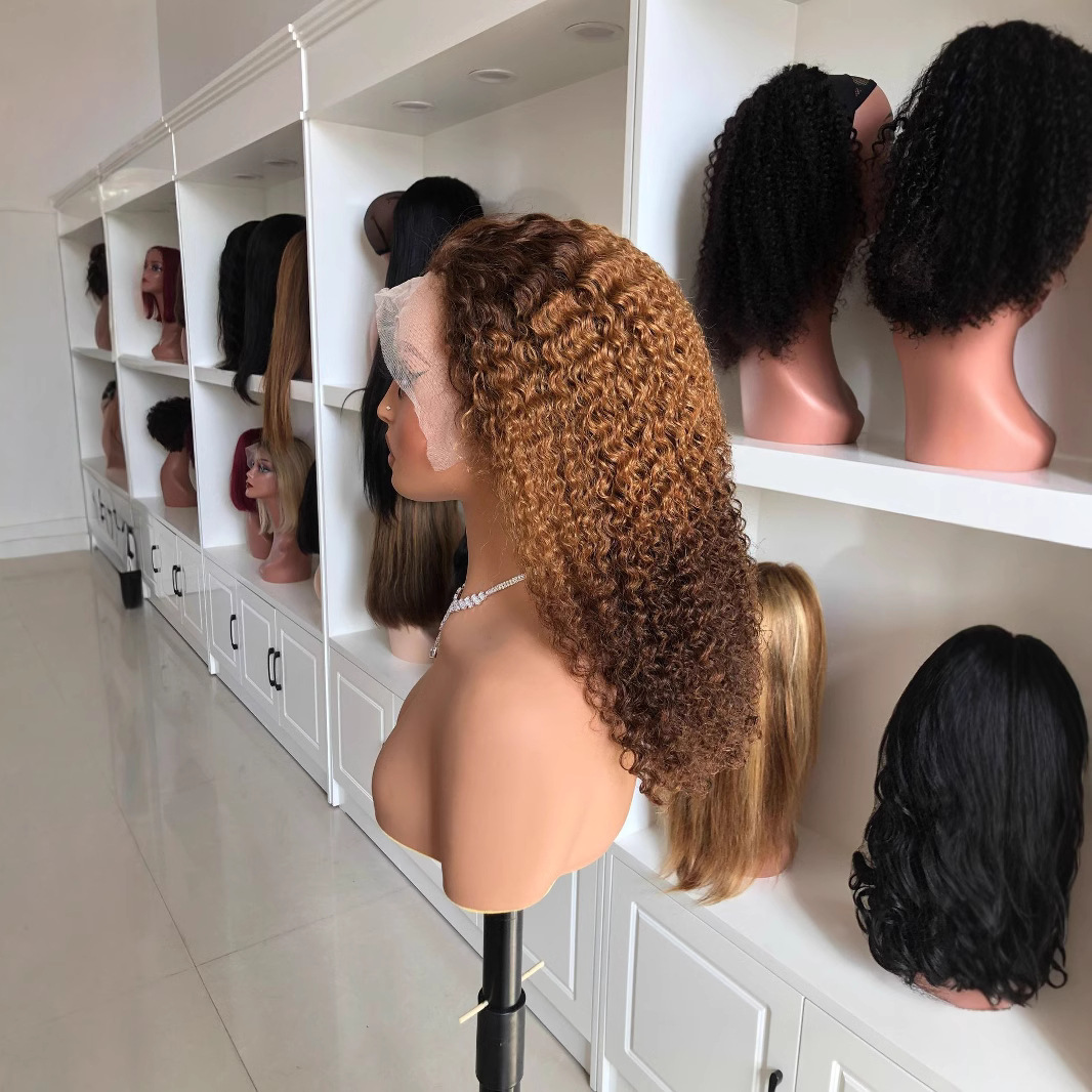 European and American wig curly hair 250% cross-border spot factory wholesale foreign trade Density 250 Jerry Carey