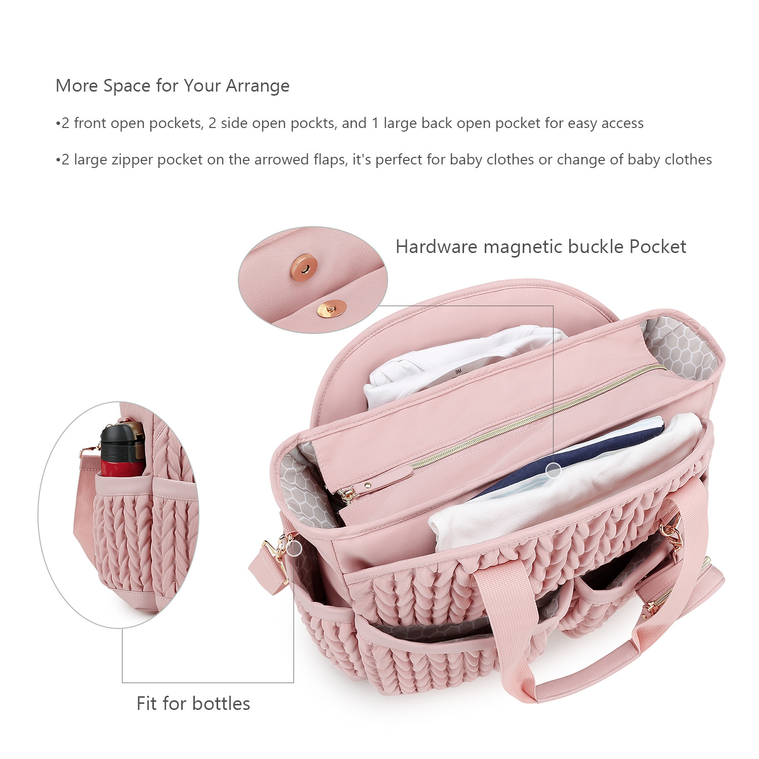 2025 New Quilted Mommy Bag One Shoulder Handheld Storage Bag Waterproof Fabric Insulated Diaper for Mother and Baby Travel 2025 New Quilted Mommy Bag One Shoulder Handheld Storage Bag Waterproof Fabric Insulated Diaper for Mother and Baby Travel