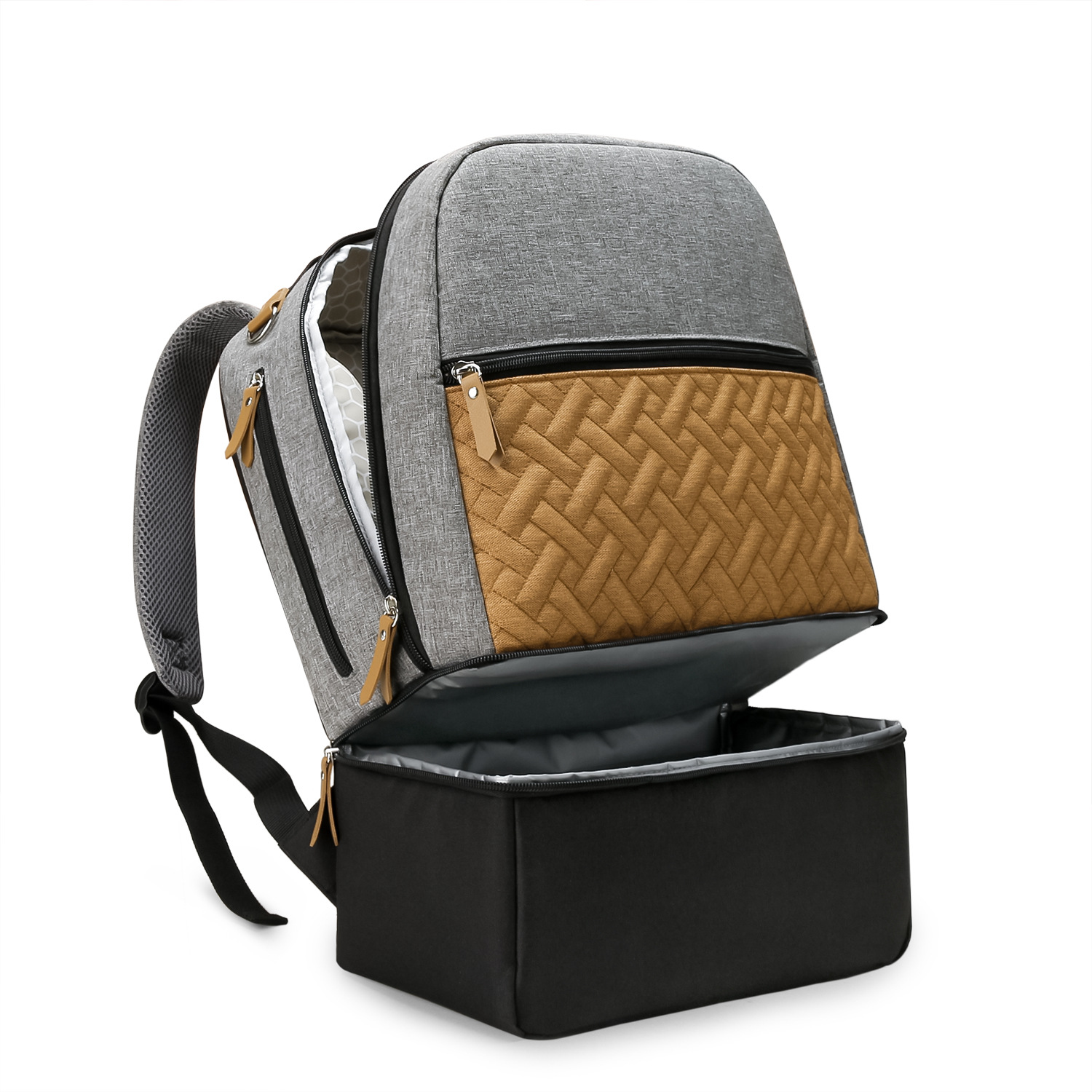 Mother and baby travel, mommy bag, outdoor dining, baby food preservation, insulation backpack, milk storage, mommy bag