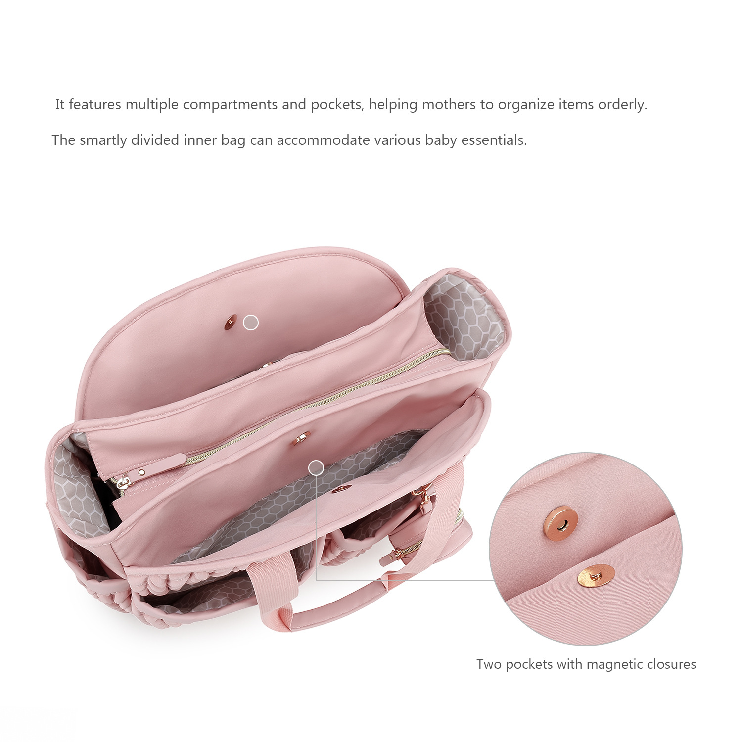 2025 New Quilted Mommy Bag One Shoulder Handheld Storage Bag Waterproof Fabric Insulated Diaper for Mother and Baby Travel 2025 New Quilted Mommy Bag One Shoulder Handheld Storage Bag Waterproof Fabric Insulated Diaper for Mother and Baby Travel