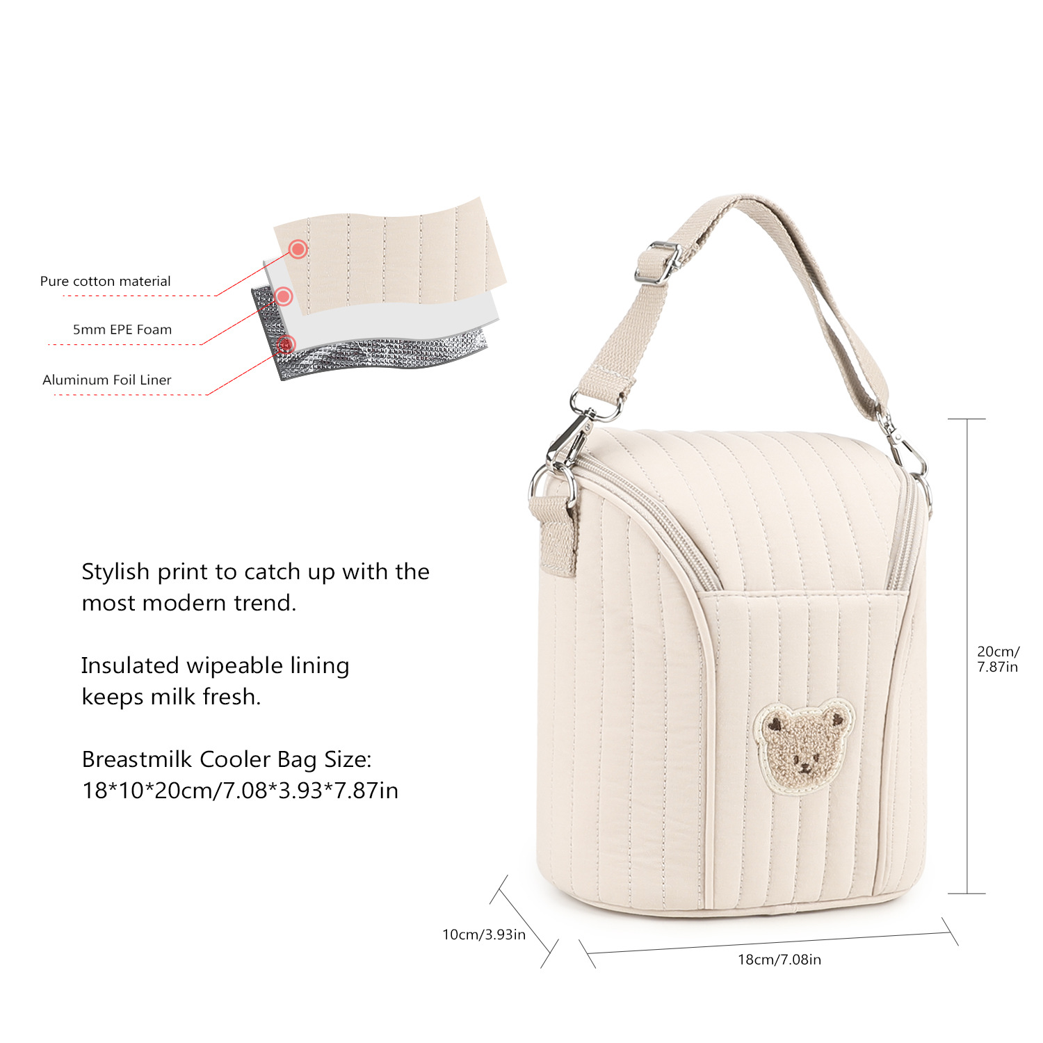 Carrying milk bag for travel, portable breast milk storage ice bag, refrigerated and insulated baby bottle, mommy bag, breast pump storage bag Carrying milk bag for travel, portable breast milk storage ice bag, refrigerated and insulated baby bottle, mommy bag, breast pump storage bag