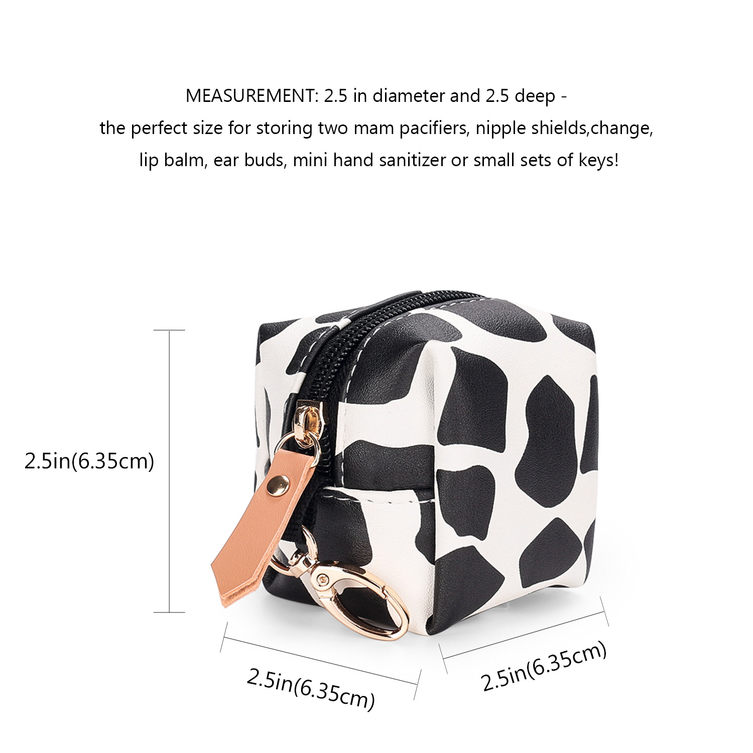 PU waterproof pacifier bag can be hung with mommy bag, pacifier case pacifier box CPC testing certificate PU waterproof pacifier bag can be hung with mommy bag, pacifier case pacifier box CPC testing certificate