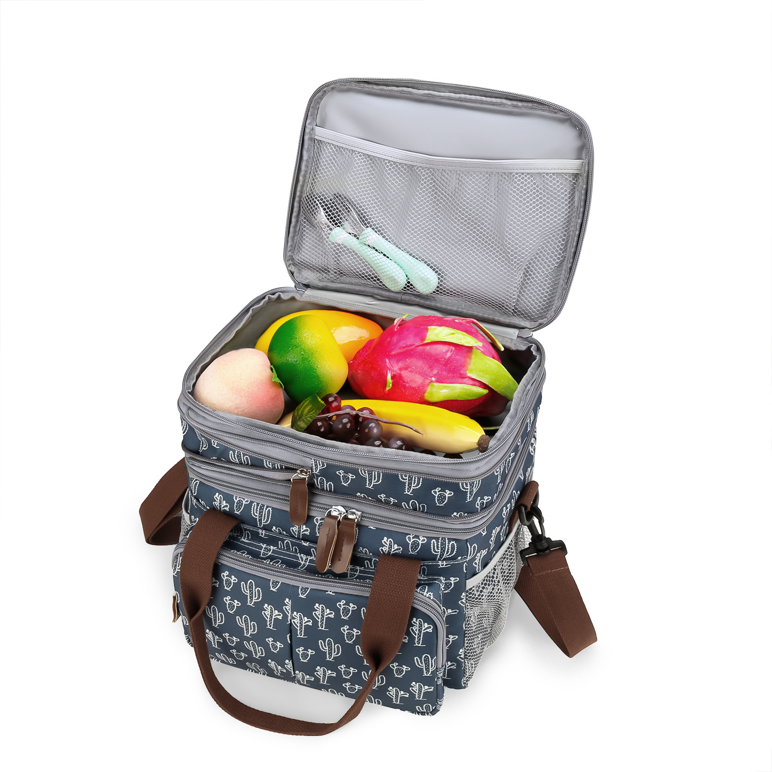 Multi functional lunch bag, waterproof insulation bag, can keep fresh, portable one shoulder outdoor meal bag, back milk bag Multi functional lunch bag, waterproof insulation bag, can keep fresh, portable one shoulder outdoor meal bag, back milk bag