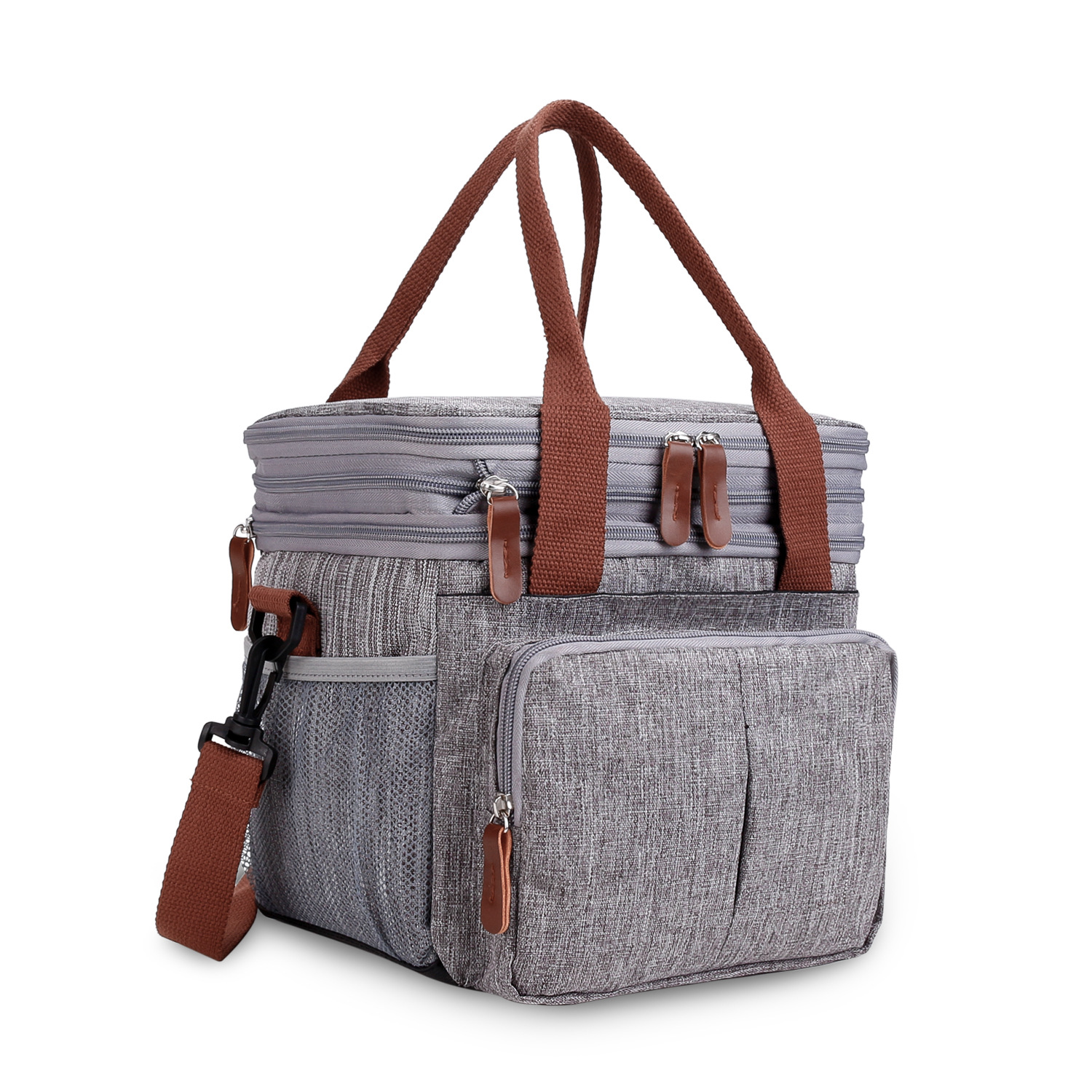 Multi functional lunch bag, waterproof insulation bag, can keep fresh, portable one shoulder outdoor meal bag, back milk bag Multi functional lunch bag, waterproof insulation bag, can keep fresh, portable one shoulder outdoor meal bag, back milk bag