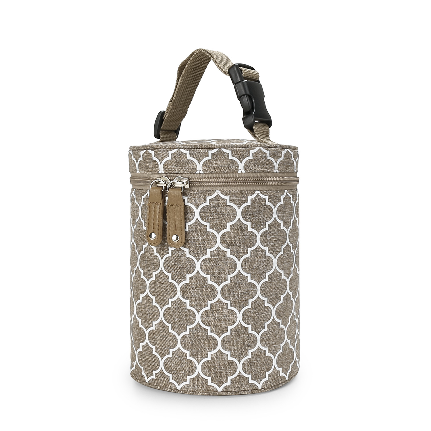 New round bucket bottle bag, hand-held and hanging baby stroller, breast pump bag, temperature controlled and fresh-keeping small meal bag New round bucket bottle bag, hand-held and hanging baby stroller, breast pump bag, temperature controlled and fresh-keeping small meal bag