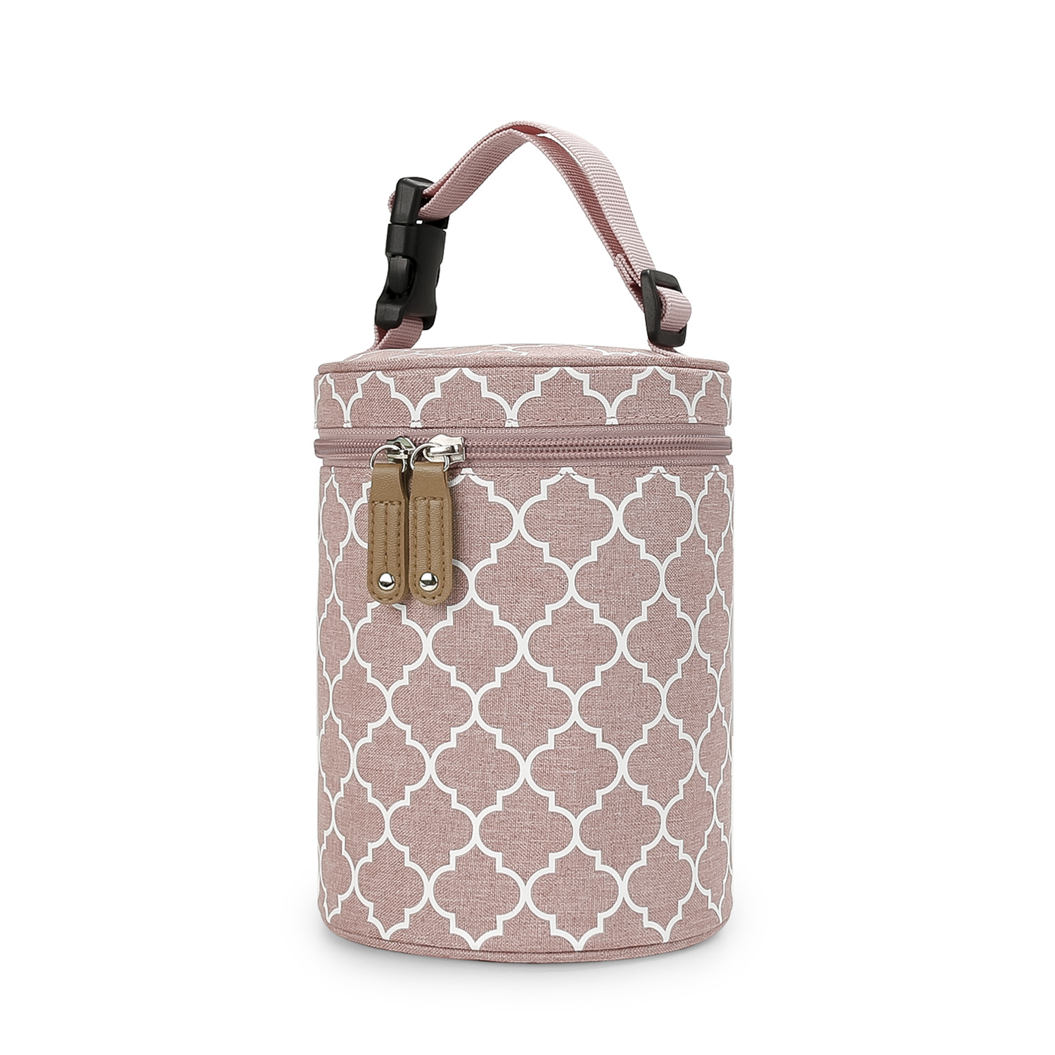 New round bucket bottle bag, hand-held and hanging baby stroller, breast pump bag, temperature controlled and fresh-keeping small meal bag New round bucket bottle bag, hand-held and hanging baby stroller, breast pump bag, temperature controlled and fresh-keeping small meal bag