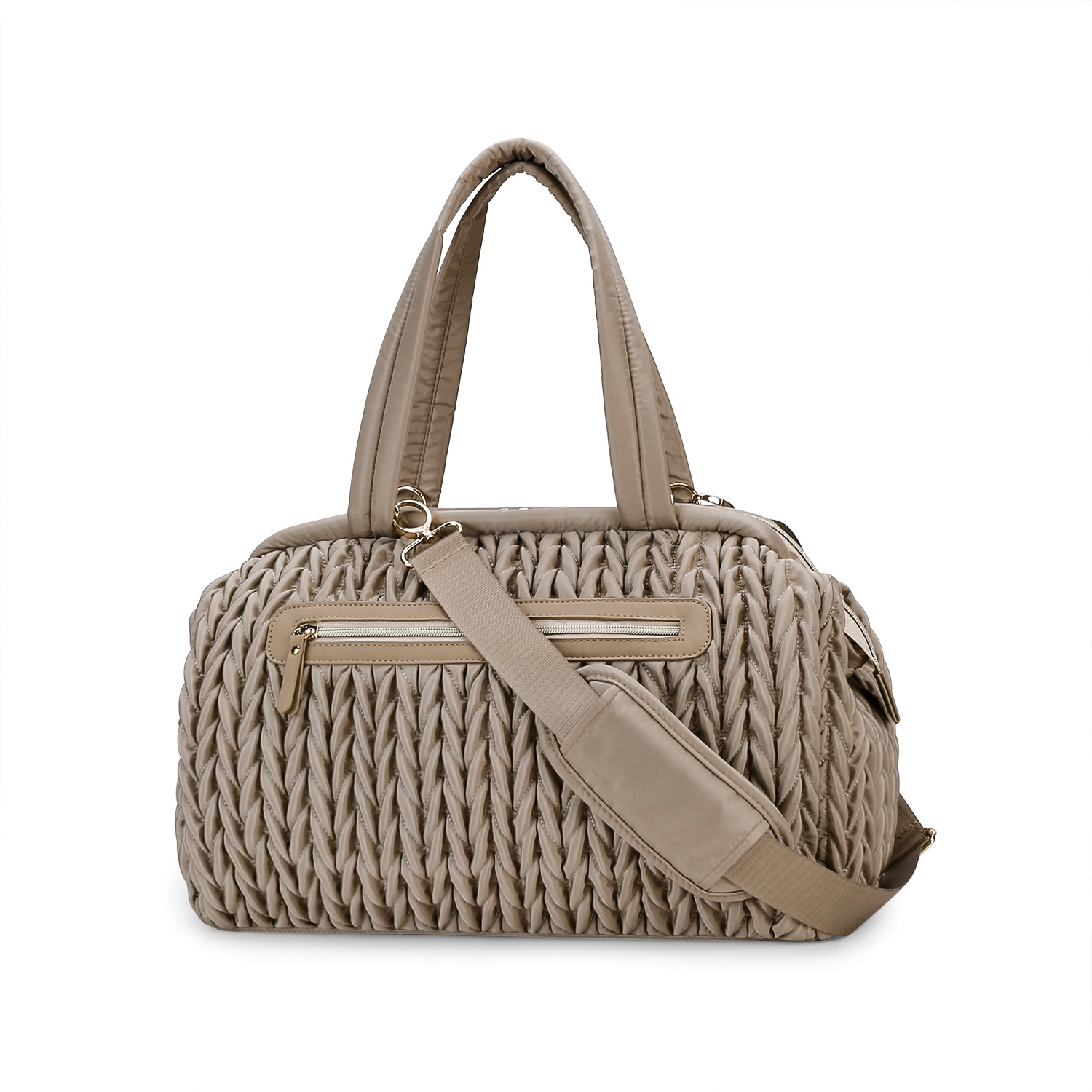 Quilted Fried Dough Twists Craft Mommy Bag Handheld One Shoulder Baby Mother Bag Large Capacity Waterproof Insulating Baby Bottle Mother Baby Bag Quilted Fried Dough Twists Craft Mommy Bag Handheld One Shoulder Baby Mother Bag Large Capacity Waterproof Insulating Baby Bottle Mother Baby Bag