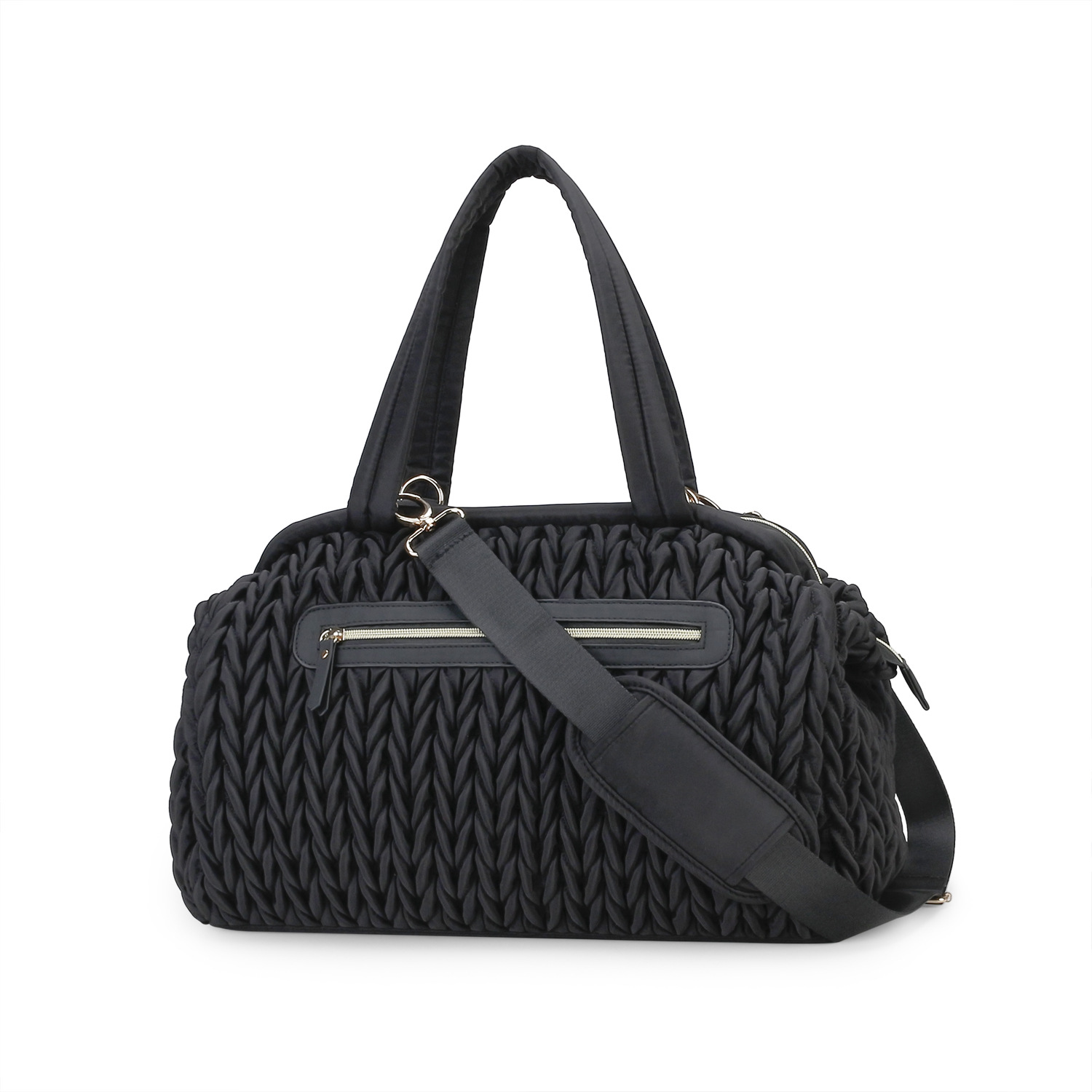 Quilted Fried Dough Twists Craft Mommy Bag Handheld One Shoulder Baby Mother Bag Large Capacity Waterproof Insulating Baby Bottle Mother Baby Bag Quilted Fried Dough Twists Craft Mommy Bag Handheld One Shoulder Baby Mother Bag Large Capacity Waterproof Insulating Baby Bottle Mother Baby Bag