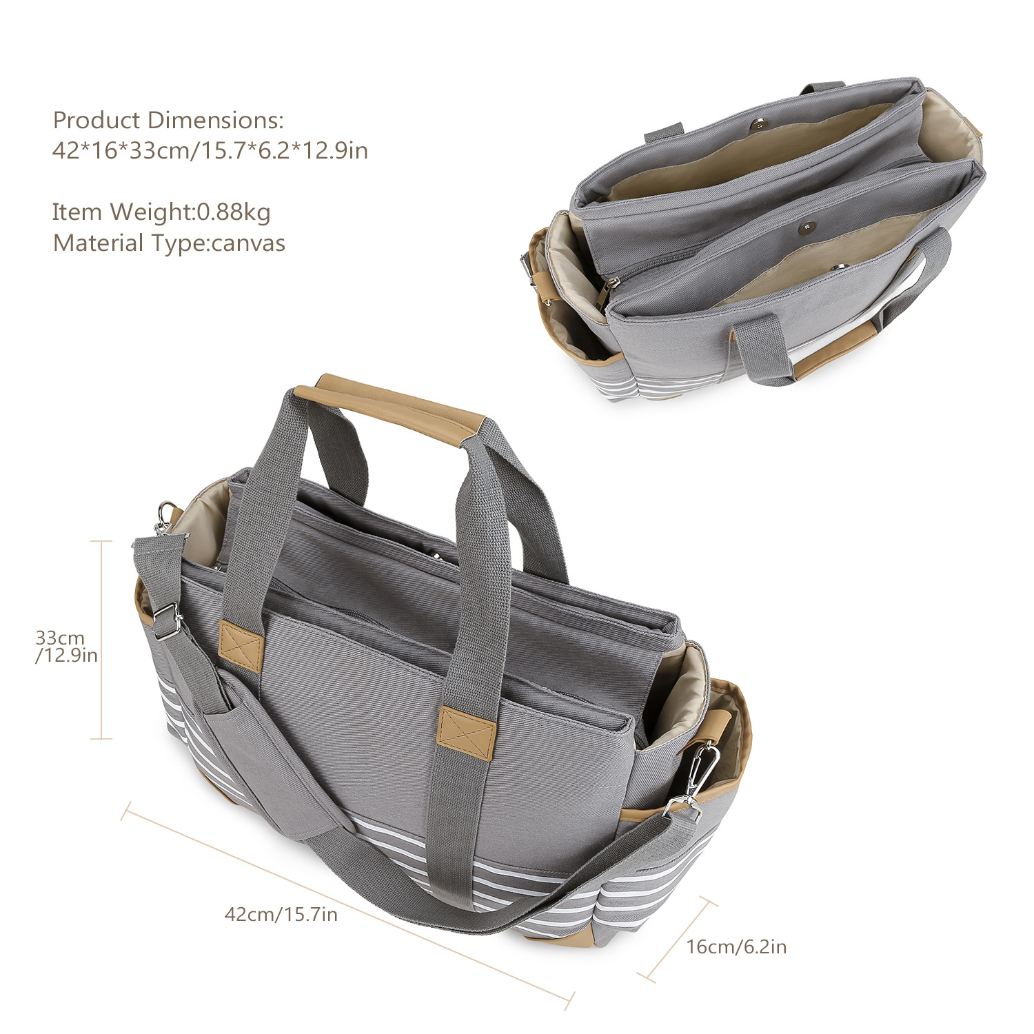 Canvas Mommy Bag Single Shoulder Handheld Maternity and Child Travel Storage Bag Simple Large Capacity Can Hang Baby Cart Mommy Bag Canvas Mommy Bag Single Shoulder Handheld Maternity and Child Travel Storage Bag Simple Large Capacity Can Hang Baby Cart Mommy Bag