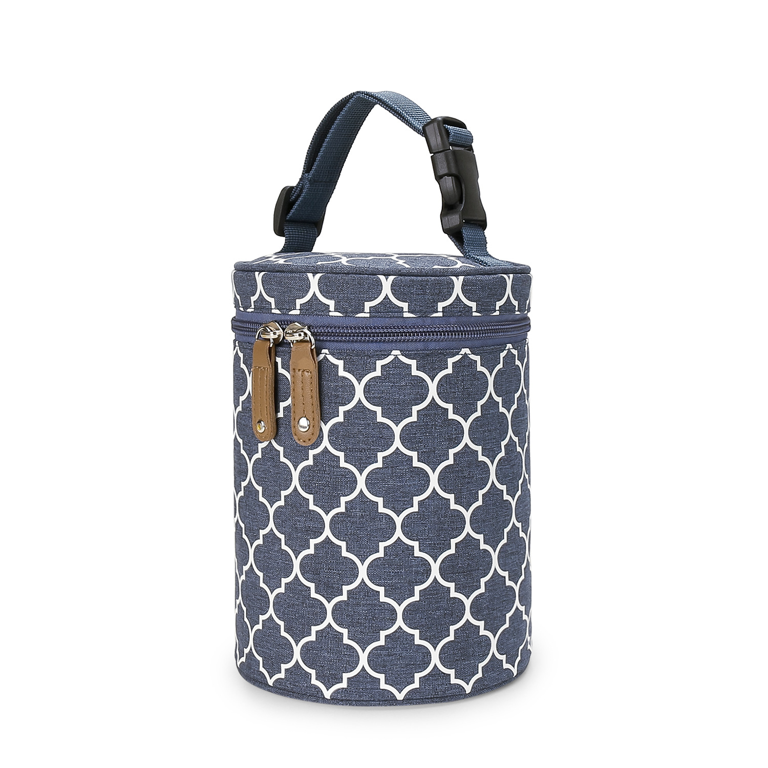 New round bucket bottle bag, hand-held and hanging baby stroller, breast pump bag, temperature controlled and fresh-keeping small meal bag New round bucket bottle bag, hand-held and hanging baby stroller, breast pump bag, temperature controlled and fresh-keeping small meal bag