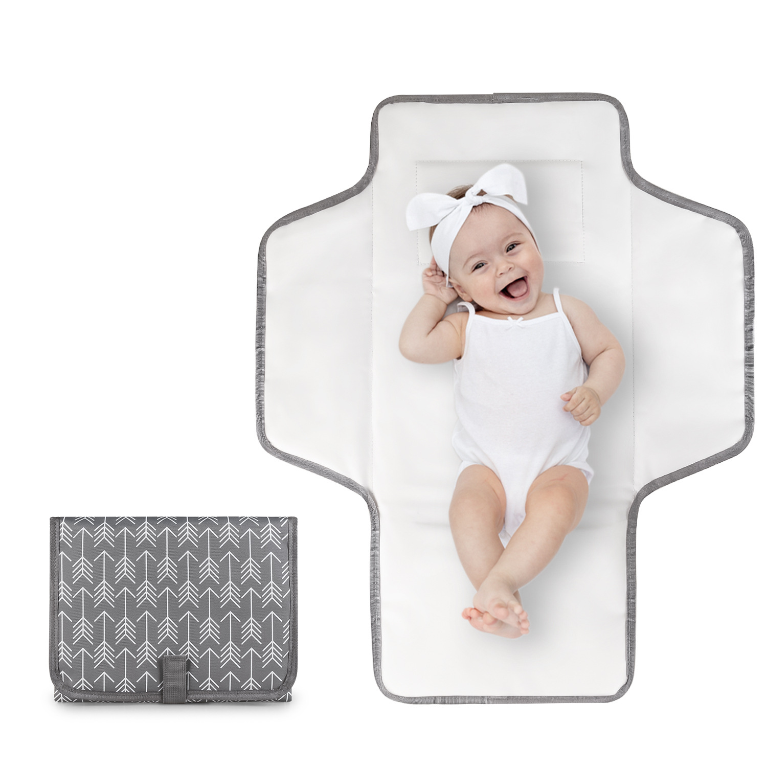 CPC Easy Diaper Pad for Maternal and Child Travel, Portable Diaper Replacement Pad, Folding Peva, Easy to Wipe Waterproof Fabric