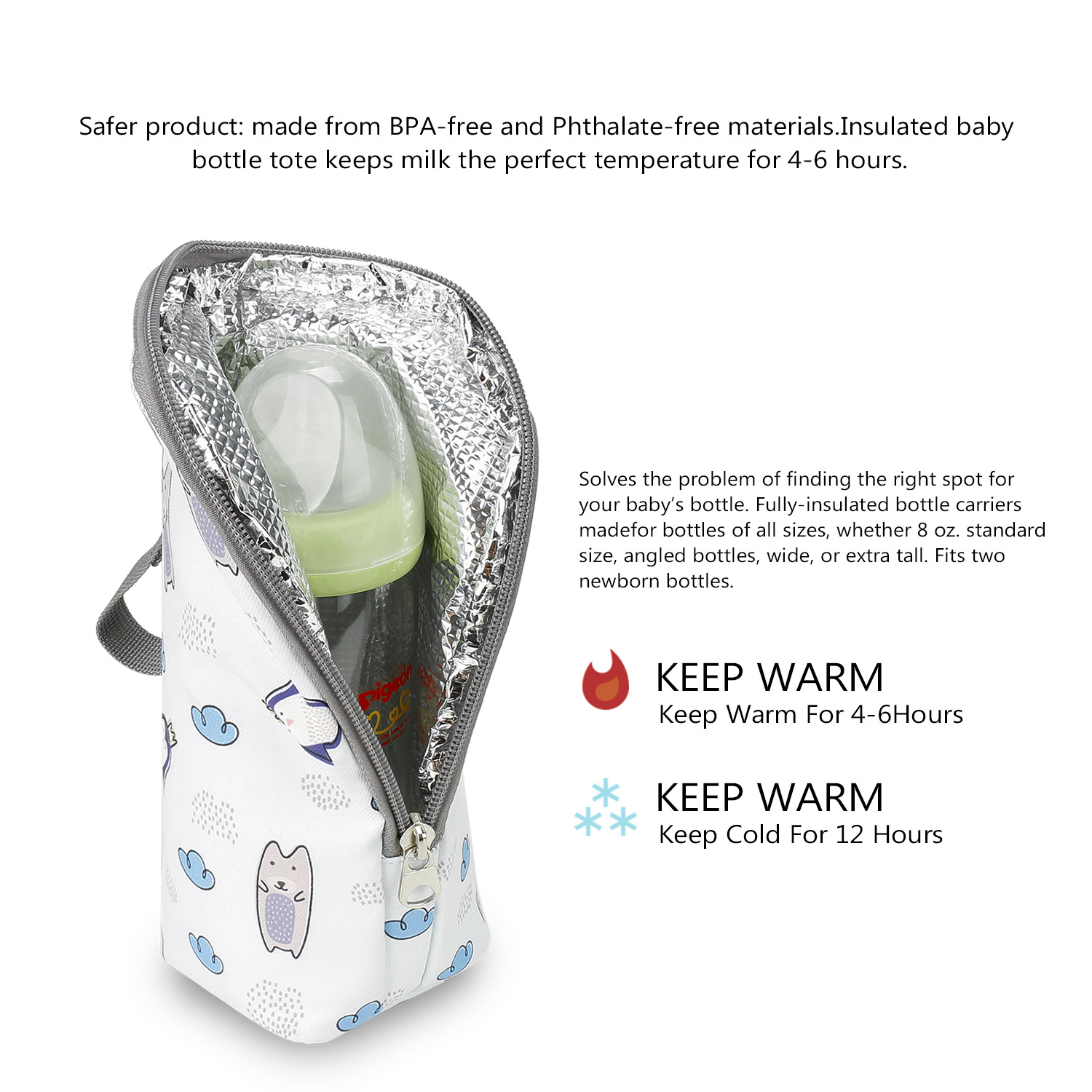 CPC Convenient Bottle Bag Aluminum Mold Insulated Mommy Bag Accessories Diaper Bag CPC Convenient Bottle Bag Aluminum Mold Insulated Mommy Bag Accessories Diaper Bag