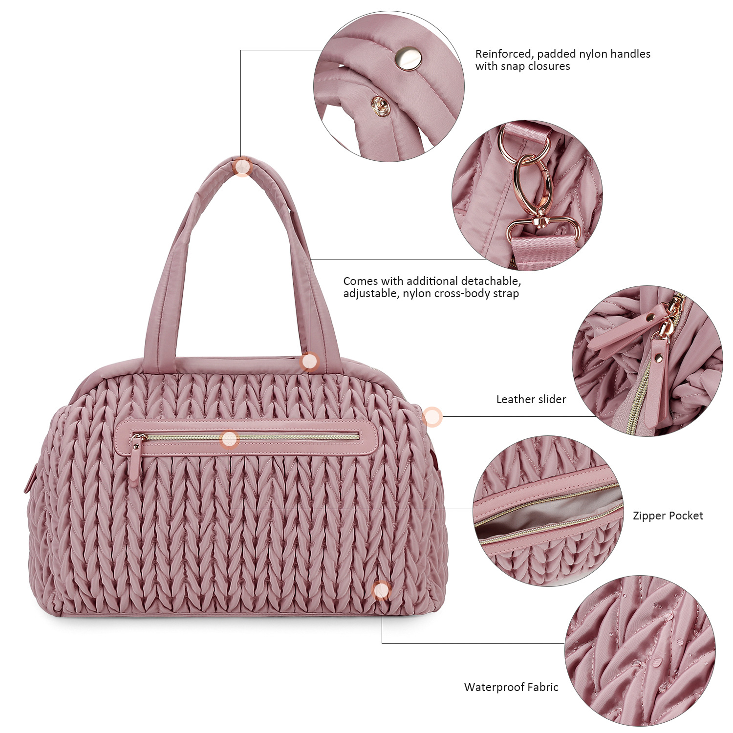 Quilted Fried Dough Twists Craft Mommy Bag Handheld One Shoulder Baby Mother Bag Large Capacity Waterproof Insulating Baby Bottle Mother Baby Bag Quilted Fried Dough Twists Craft Mommy Bag Handheld One Shoulder Baby Mother Bag Large Capacity Waterproof Insulating Baby Bottle Mother Baby Bag