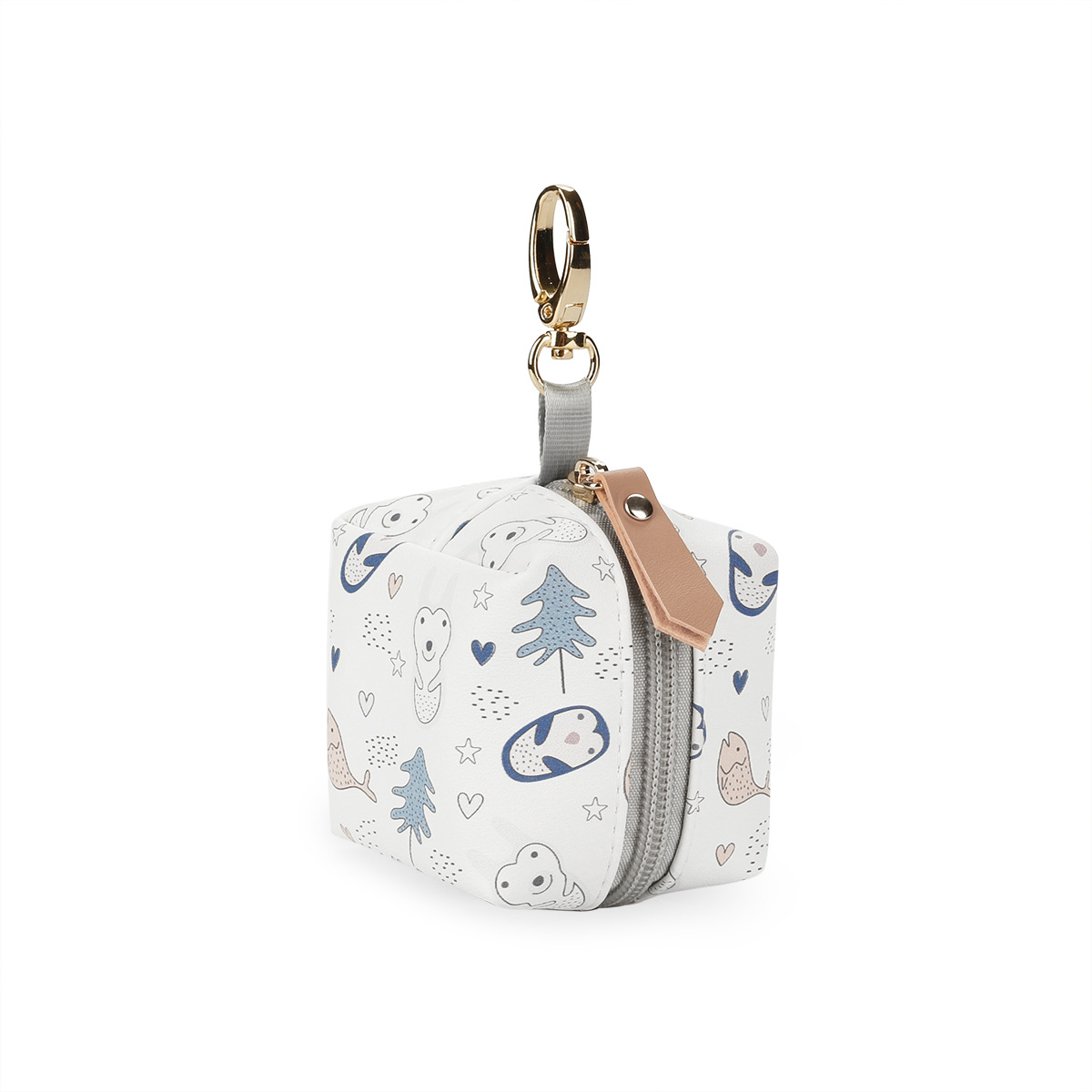 PU waterproof pacifier bag can be hung with mommy bag, pacifier case pacifier box CPC testing certificate PU waterproof pacifier bag can be hung with mommy bag, pacifier case pacifier box CPC testing certificate