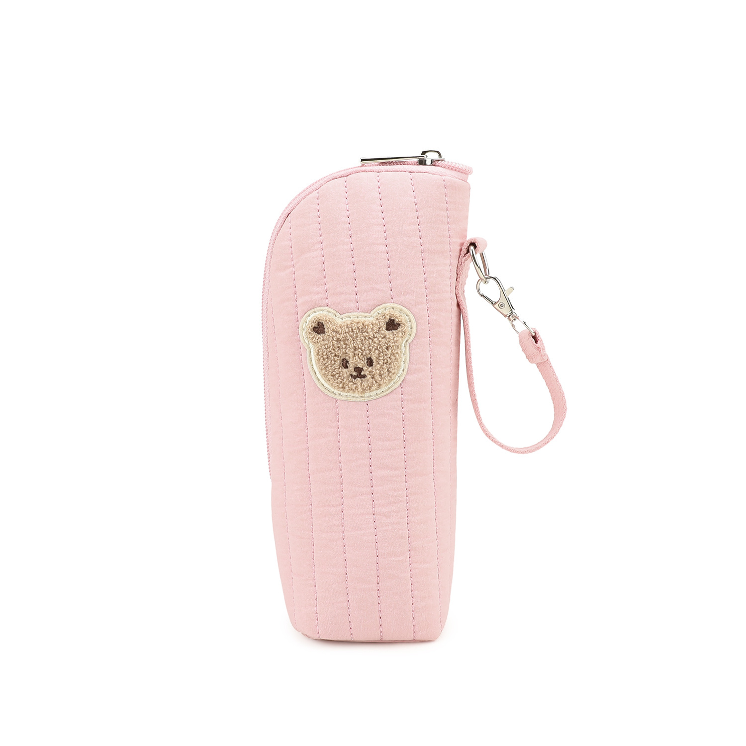 Handheld bottle bag made of pure cotton material with aluminum film for insulation and heat preservation. Storage for baby bottles. Hanging stroller cartoon teddy bear water bottle bag Handheld bottle bag made of pure cotton material with aluminum film for insulation and heat preservation. Storage for baby bottles. Hanging stroller cartoon teddy bear water bottle bag
