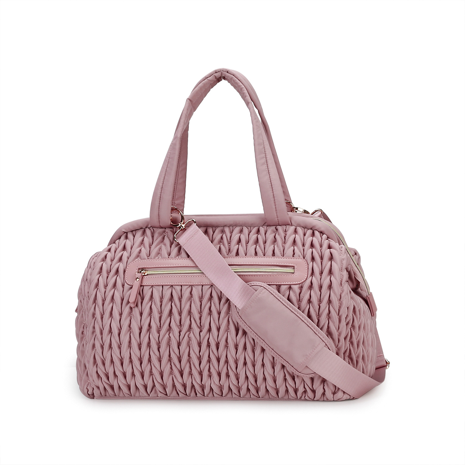 Quilted Fried Dough Twists Craft Mommy Bag Handheld One Shoulder Baby Mother Bag Large Capacity Waterproof Insulating Baby Bottle Mother Baby Bag Quilted Fried Dough Twists Craft Mommy Bag Handheld One Shoulder Baby Mother Bag Large Capacity Waterproof Insulating Baby Bottle Mother Baby Bag
