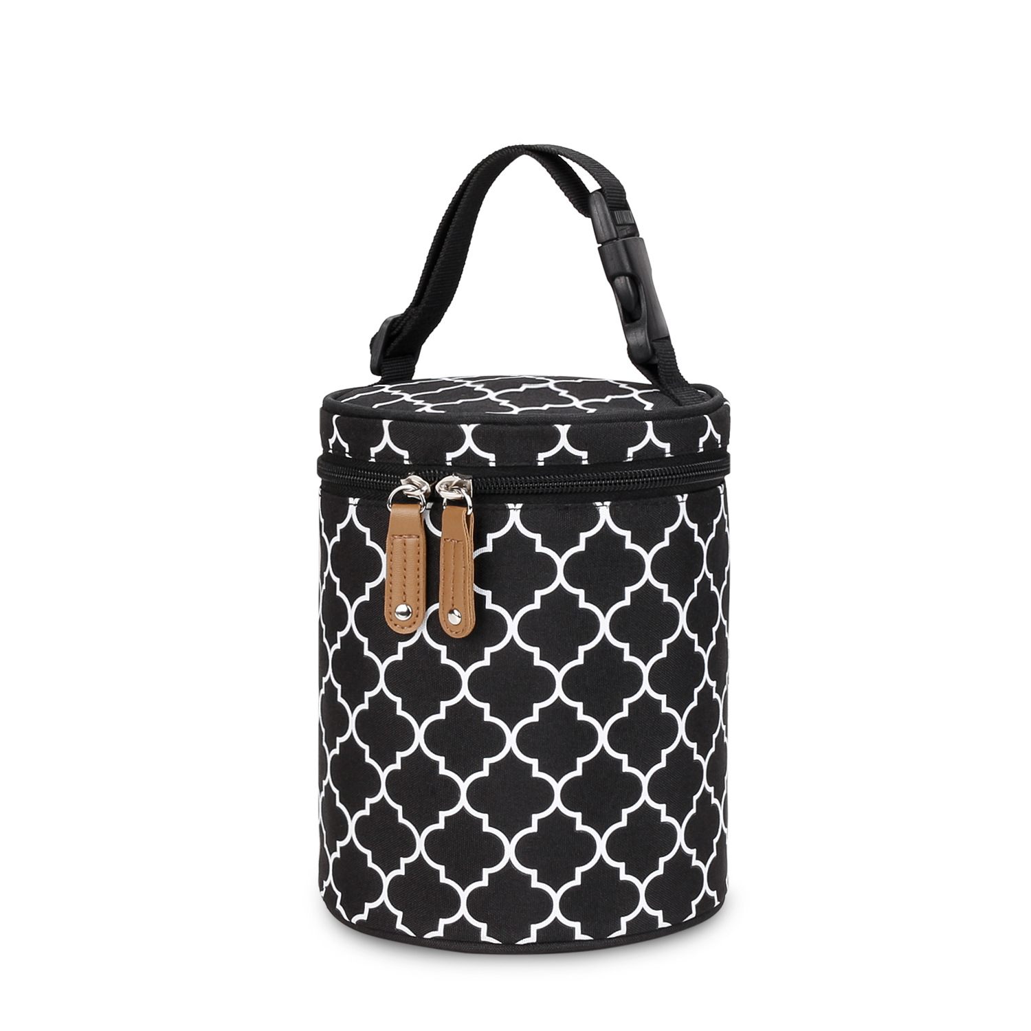 New round bucket bottle bag, hand-held and hanging baby stroller, breast pump bag, temperature controlled and fresh-keeping small meal bag New round bucket bottle bag, hand-held and hanging baby stroller, breast pump bag, temperature controlled and fresh-keeping small meal bag