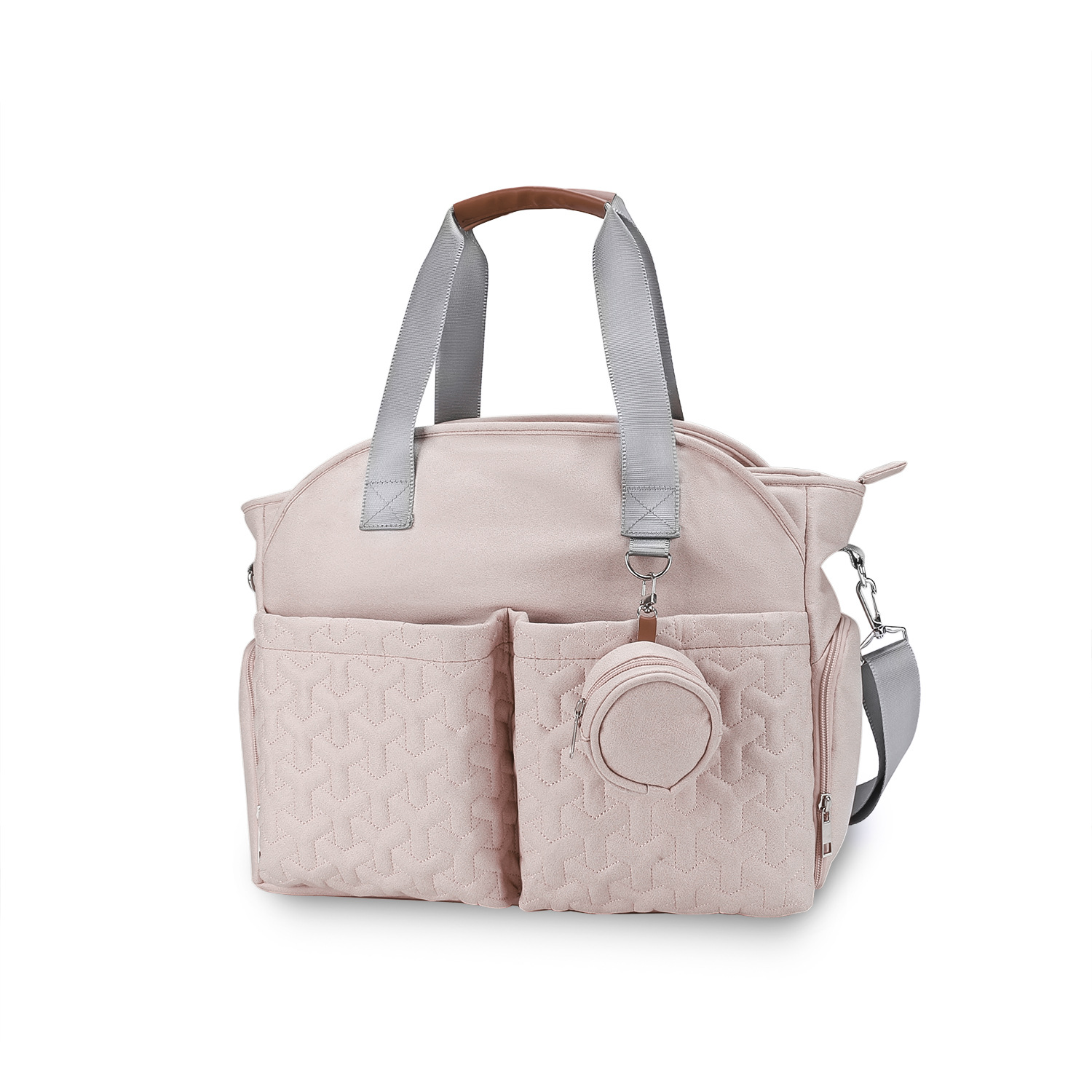 Breast pump bag, one shoulder hand-held mommy bag with nipple bag, large capacity multi-functional mommy bag for mother and baby travel Breast pump bag, one shoulder hand-held mommy bag with nipple bag, large capacity multi-functional mommy bag for mother and baby travel