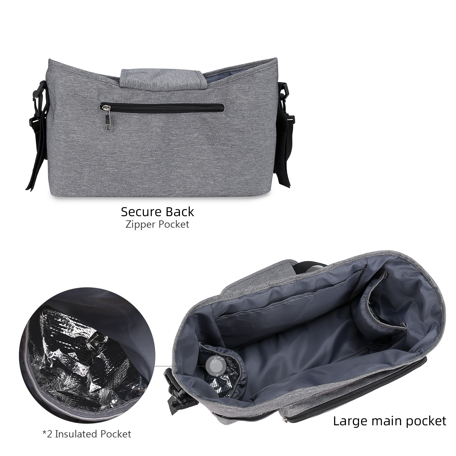 Baby stroller bag, outdoor stroller storage bag for mother and baby travel, single shoulder mommy bag, wet wipes, paper drawing function, insulation Baby stroller bag, outdoor stroller storage bag for mother and baby travel, single shoulder mommy bag, wet wipes, paper drawing function, insulation