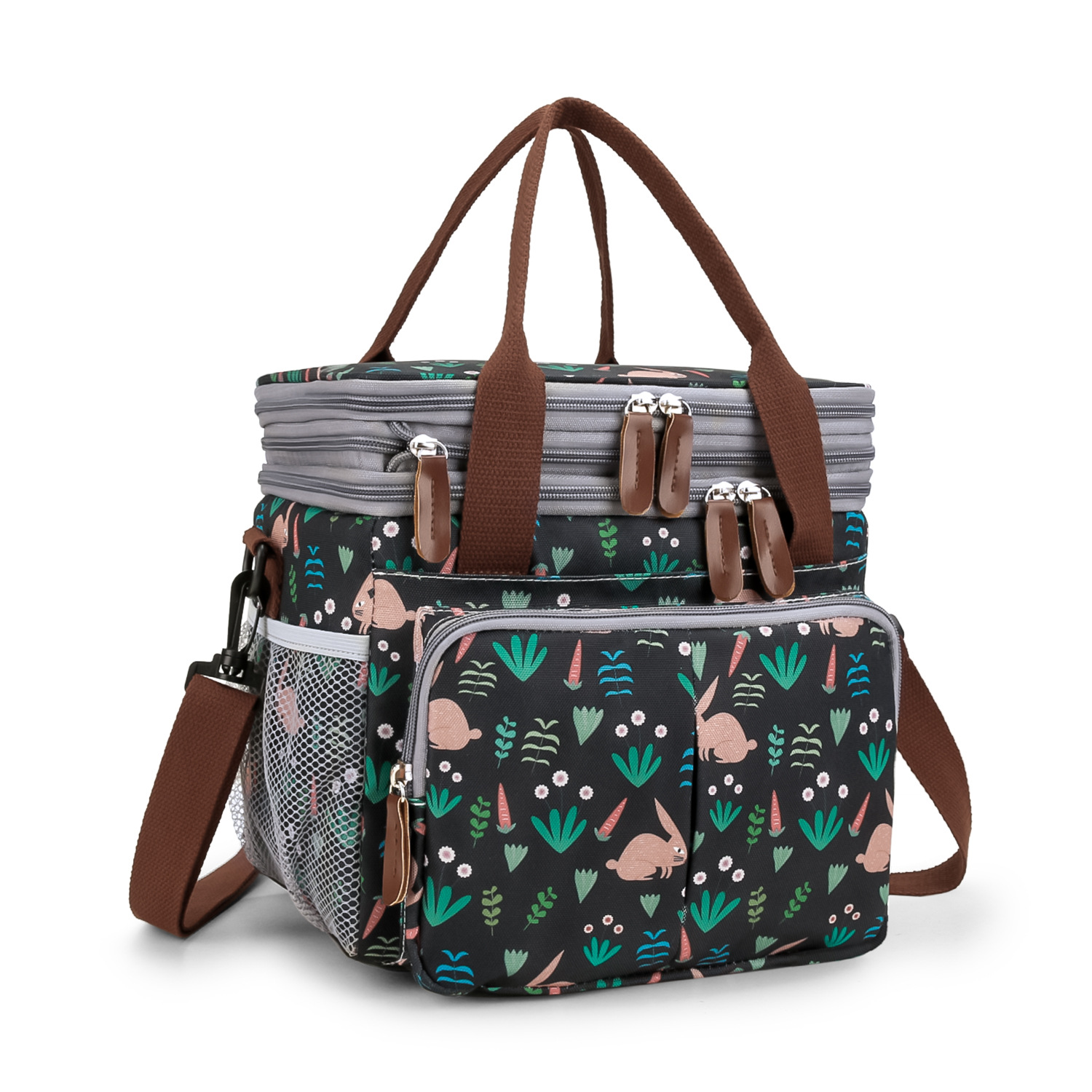 Multi functional lunch bag, waterproof insulation bag, can keep fresh, portable one shoulder outdoor meal bag, back milk bag Multi functional lunch bag, waterproof insulation bag, can keep fresh, portable one shoulder outdoor meal bag, back milk bag