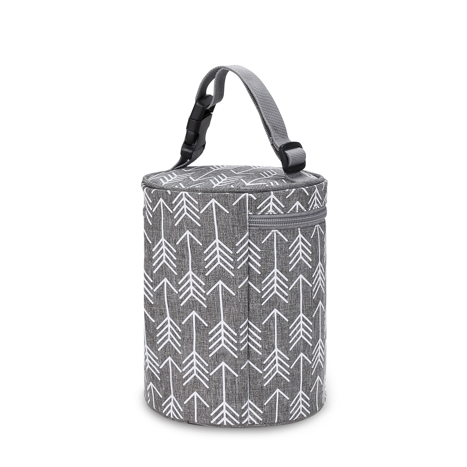 New round bucket bottle bag, hand-held and hanging baby stroller, breast pump bag, temperature controlled and fresh-keeping small meal bag New round bucket bottle bag, hand-held and hanging baby stroller, breast pump bag, temperature controlled and fresh-keeping small meal bag
