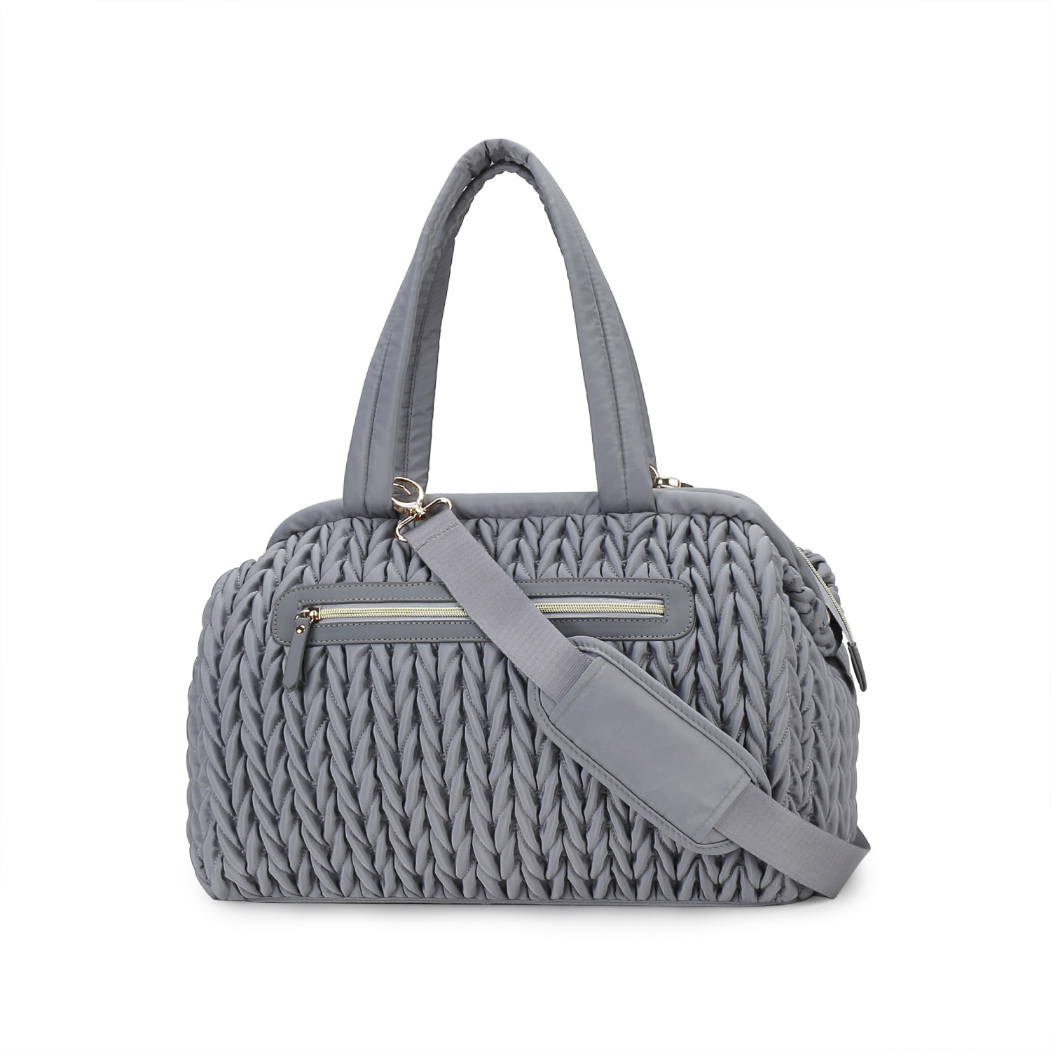 Quilted Fried Dough Twists Craft Mommy Bag Handheld One Shoulder Baby Mother Bag Large Capacity Waterproof Insulating Baby Bottle Mother Baby Bag Quilted Fried Dough Twists Craft Mommy Bag Handheld One Shoulder Baby Mother Bag Large Capacity Waterproof Insulating Baby Bottle Mother Baby Bag