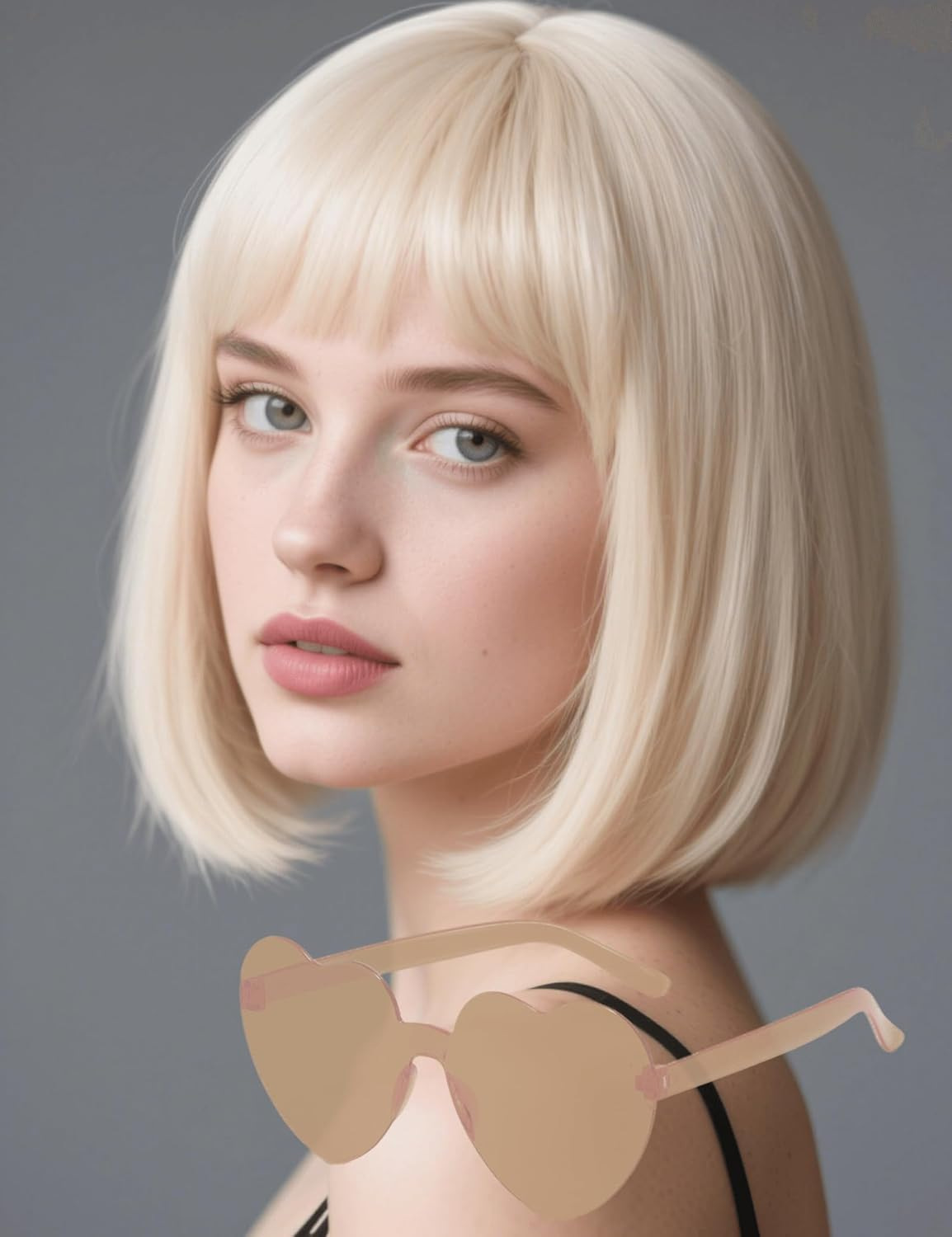Ladies' bob hairstyle, cross-border fashion trend wig from Europe and America, daily cosplay wear, versatile short hair BOBO hair cover Ladies' bob hairstyle, cross-border fashion trend wig from Europe and America, daily cosplay wear, versatile short hair BOBO hair cover