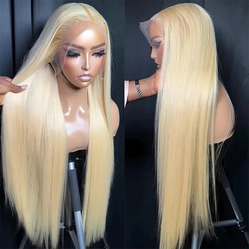 613 # Blonde Human Hair Wigs in stock, one piece dropshipping factory, direct supply quantity, large discount