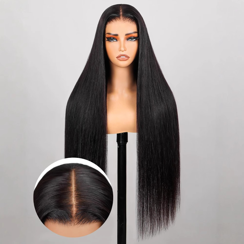 Cross border foreign trade, European and American fashion, long straight hair wig, African hot selling front lace 13 * 4 wig full head cover