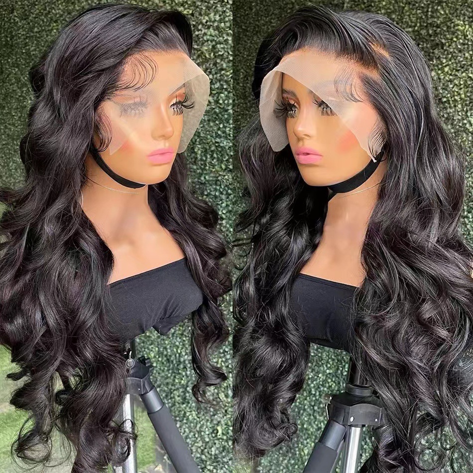 Front lace wig 13x4lace front wigs human hair wig women's long hair full head cover