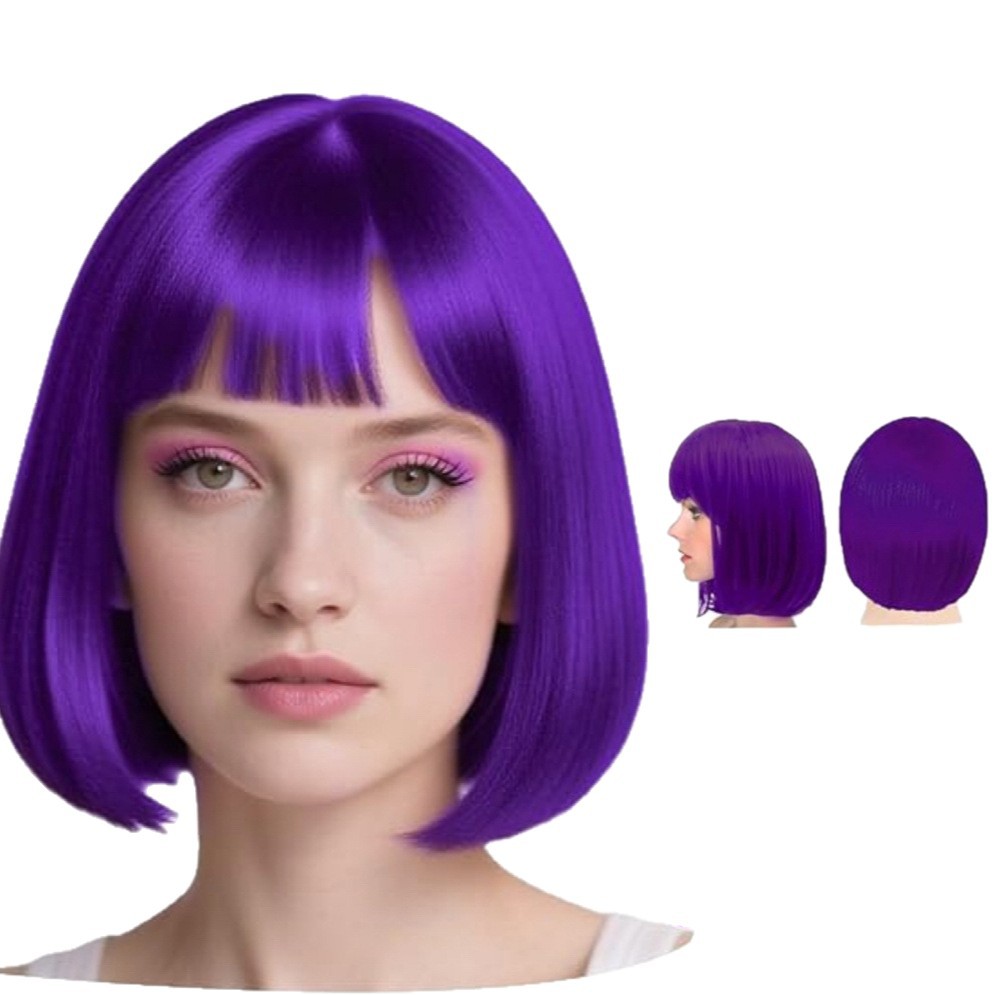 Ladies' bob hairstyle, cross-border fashion trend wig from Europe and America, daily cosplay wear, versatile short hair BOBO hair cover Ladies' bob hairstyle, cross-border fashion trend wig from Europe and America, daily cosplay wear, versatile short hair BOBO hair cover