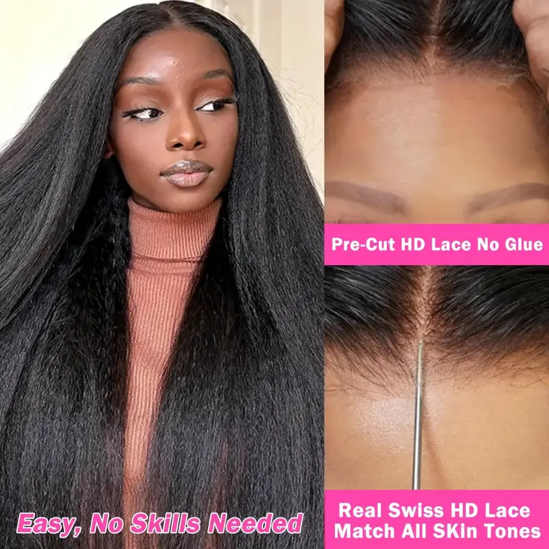 Cross border foreign trade front lace wig, European and American fashion, natural fluffy explosive head wig, African hot selling full head cover