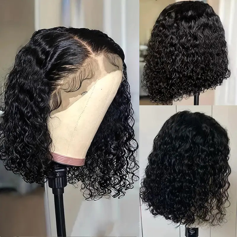 Amazon's top selling lace wig for women, small curls, short curly hair, explosive head, black universal full head cover wholesale Amazon's top selling lace wig for women, small curls, short curly hair, explosive head, black universal full head cover wholesale