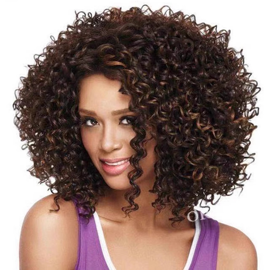 Foreign trade wig one piece drophair Europe and America AliExpress Europe and America wig short curly hair female explosive head fluffy rose net Foreign trade wig one piece drophair Europe and America AliExpress Europe and America wig short curly hair female explosive head fluffy rose net