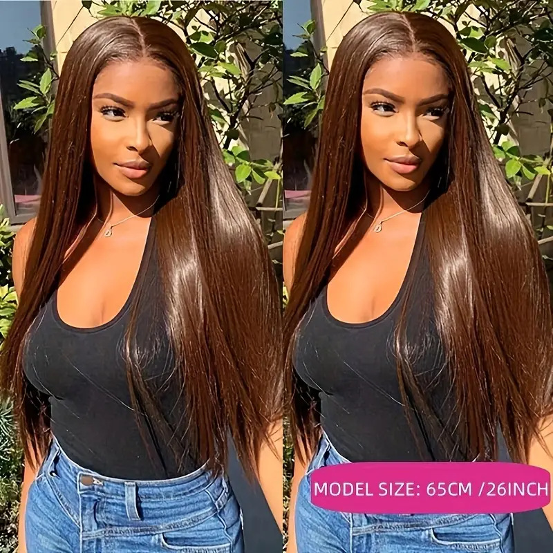 Amazon Cross border European and American Lace Fashion Wig Women's Middle Split Long Straight Front Lace Wig Full Headset Style