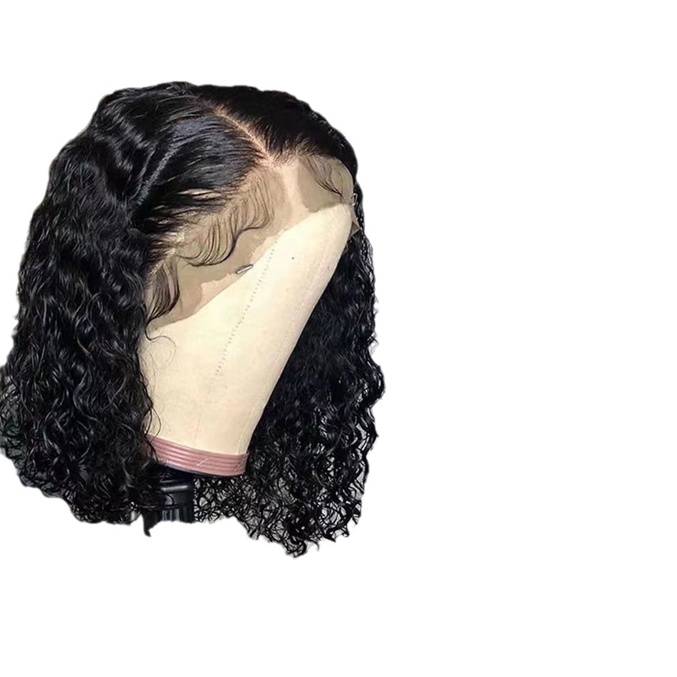 Amazon foreign trade wig European and American lace African hot selling small roll wig lace headband wig spot hair replacement Amazon foreign trade wig European and American lace African hot selling small roll wig lace headband wig spot hair replacement