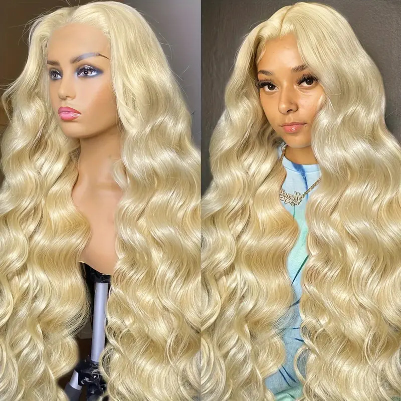 Front Lace Wig Women's Medium Large Wave Long Curled Hair Fluffy Natural Full Headset Front Lace Wig