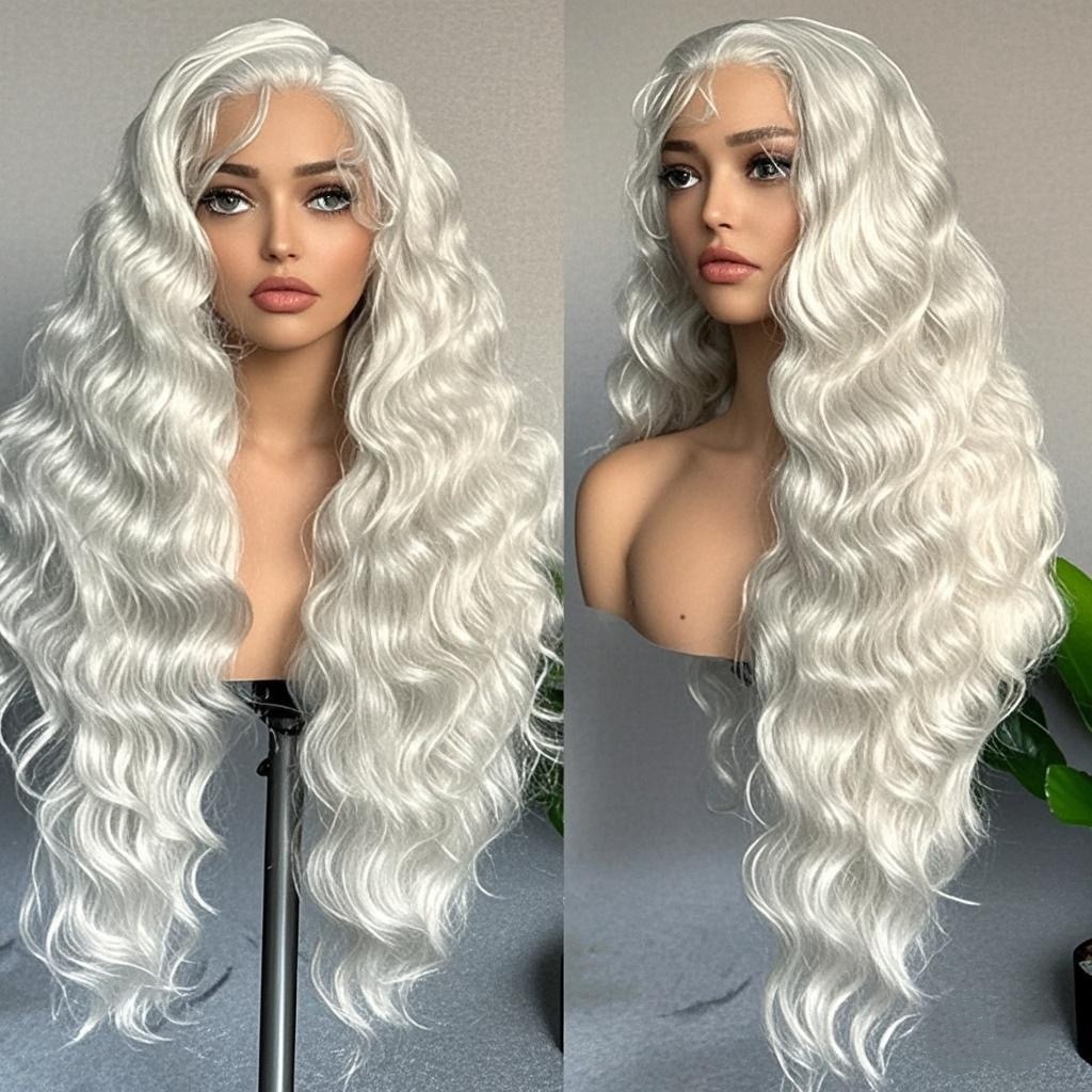New European and American wig for women, big wave synthetic fiber, medium and long roll hair cover manufacturer, spot wholesale manufacturer New European and American wig for women, big wave synthetic fiber, medium and long roll hair cover manufacturer, spot wholesale manufacturer