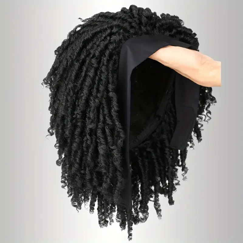 African chemical fiber crochet hair tube curved hollow roll wig ice ribbon dirty braid headband wholesale Headband Wig African chemical fiber crochet hair tube curved hollow roll wig ice ribbon dirty braid headband wholesale Headband Wig