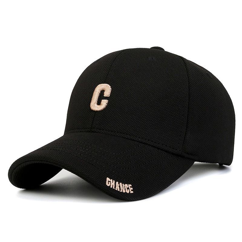 Small C Embroidered Trendy Hat for Men and Women 2024 New Embroidered Letter Baseball Hat Sunshade Hat for Men Duck Tongue Hat