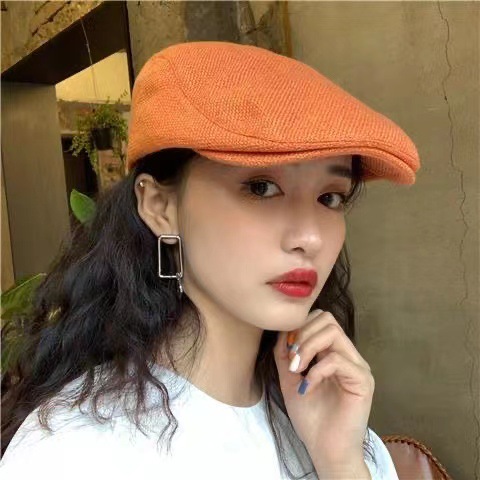 Temperament style retro hat, children's forward hat, duck tongue hat, versatile fashion beret, women's spring and autumn Korean version trend