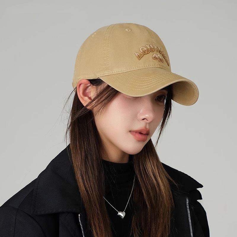 Korean designer collaboration baseball cap, deep top duckbill cap, high-end feel, soft top, small face, versatile sun hat Korean designer collaboration baseball cap, deep top duckbill cap, high-end feel, soft top, small face, versatile sun hat