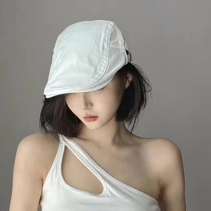 Children wearing berets in early autumn, summer Japanese duckbill hats, retro forward hats, men's thin styles, painter, autumn newsboy