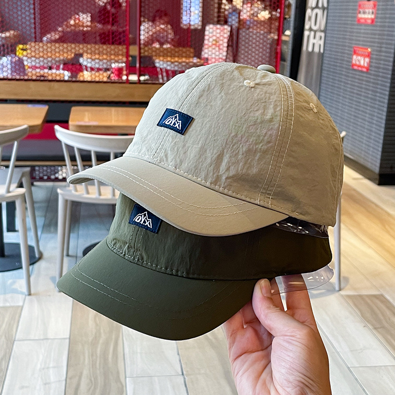 5CM Short brimmed Couple's Quick drying Baseball Hat Women's Thin Outdoor Soft Top Duck Tongue Hat Men's Sports Sunshade Hat